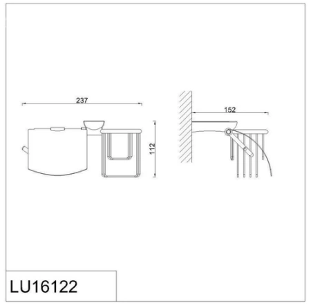 Держатель освежителя воздуха RUSH Luson LU16122